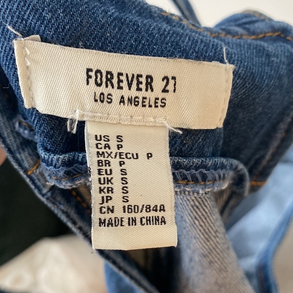 Blue overall dress - Forever 21 - Picture 3 of 3